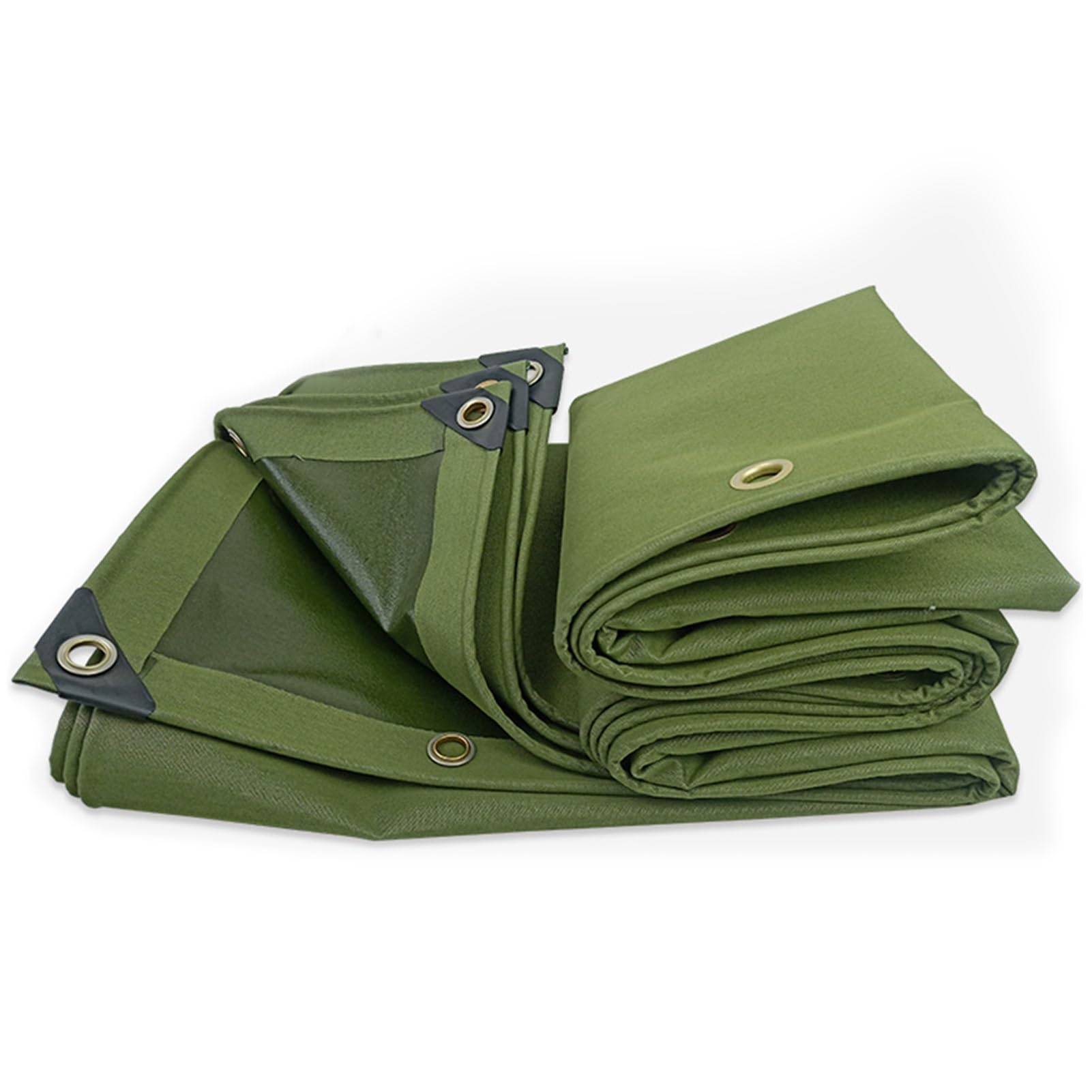 Telo di copertura impermeabile resistente - Telo di tela spessa per tenda da campeggio per ricovero antipioggia di emergenza, telo di fondo pieghevole con occhielli(Size:1x2m)