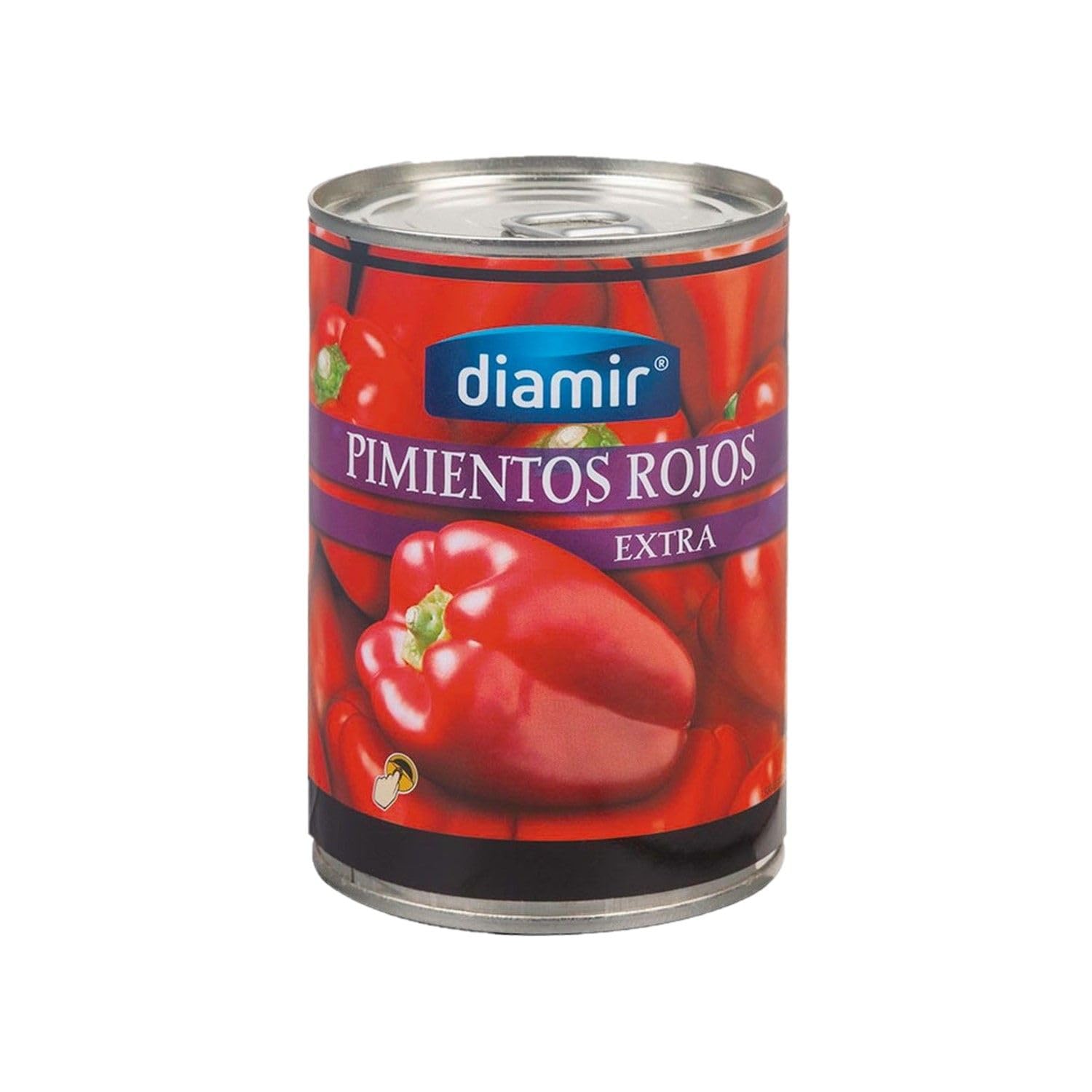 Lot 12x Poivrons rouge entier - Boîte 390g