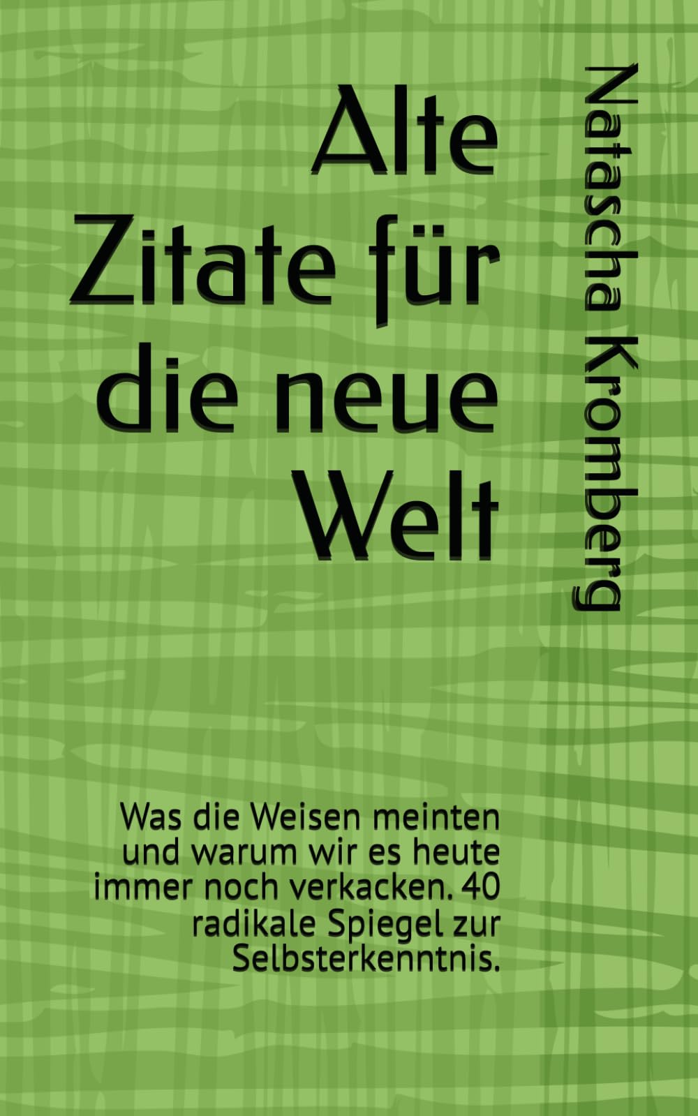 Alte Zitate für die neue Welt: Was die Weisen meinten und warum wir es heute immer noch verkacken. 40 radikale Spiegel zur Selbsterkenntnis.