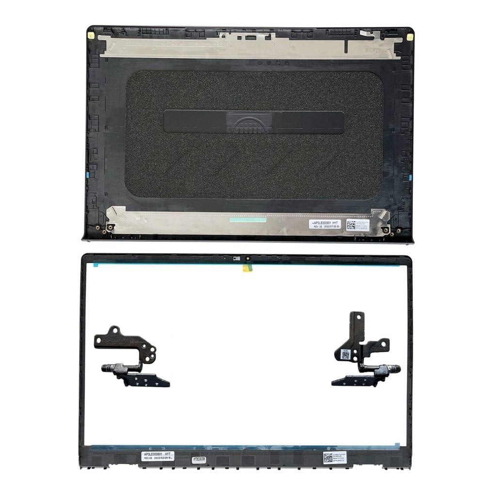 Back Cover Rear Lid Top Case Compatible for Dell Inspiron 15 3510 3511 3515 0DDM9D Laptop Front Bezel Hinges (ABH) Black-image-36