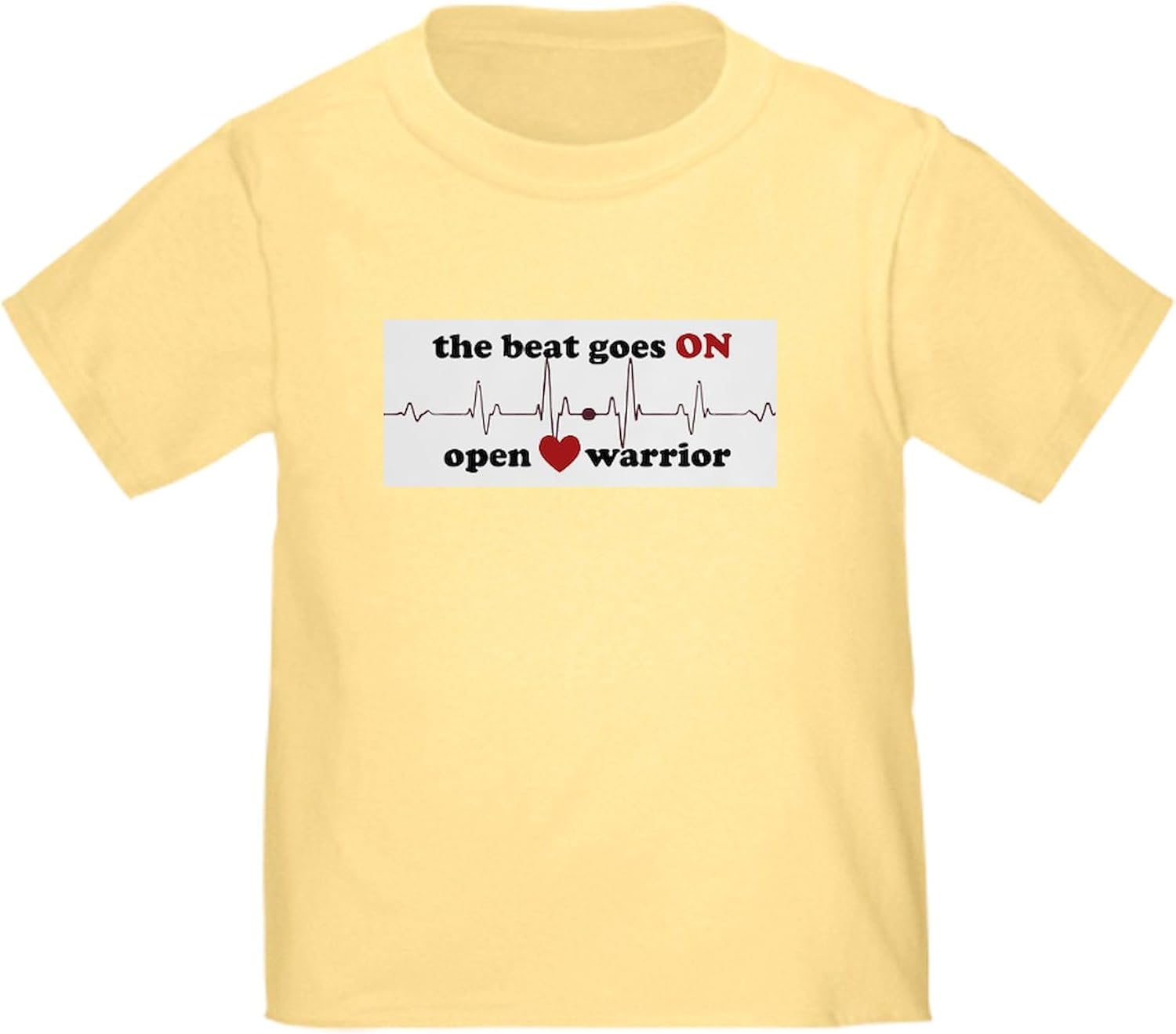 CafePress Open Heart Warrior T Shirt Cute Toddler Graphic Tee, 100% Cotton