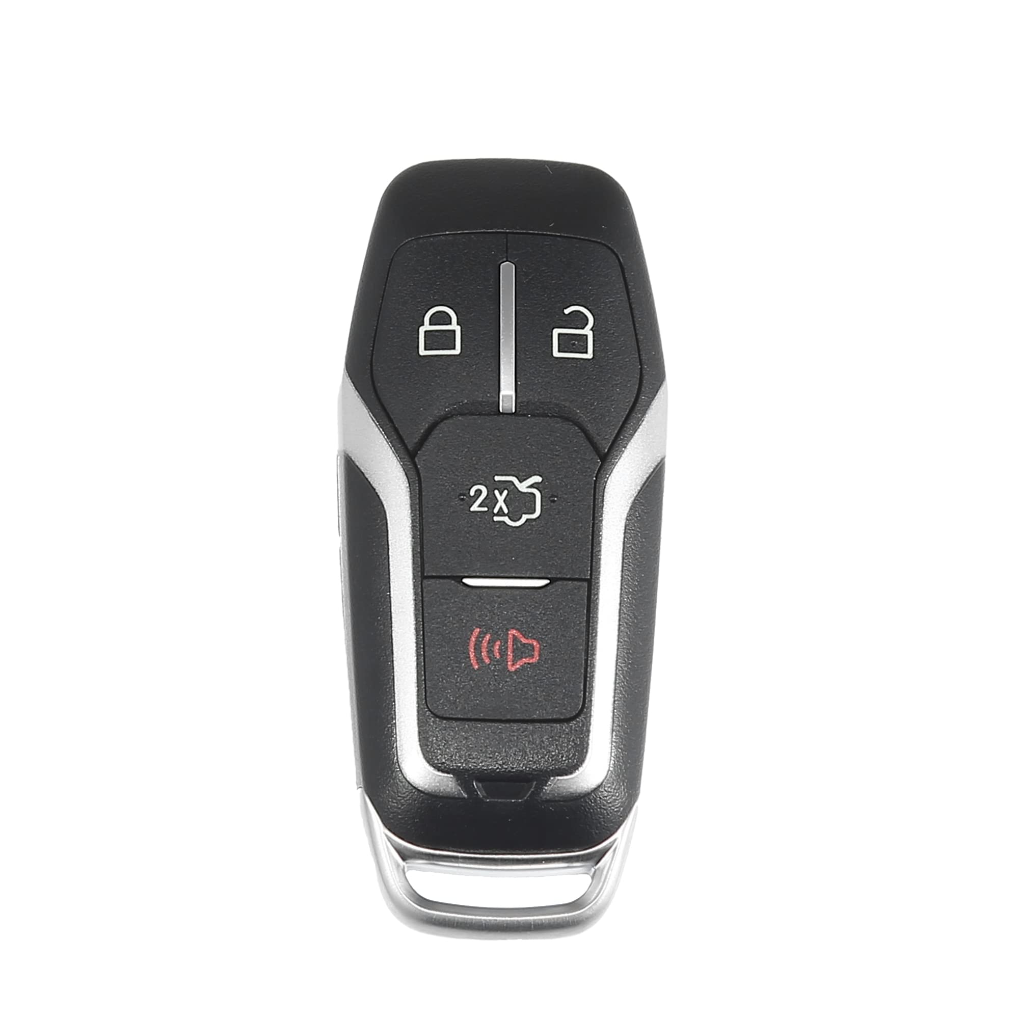 X AUTOHAUX 315MHz M3N-A2C31243800 Replacement Smart Proximity Keyless Entry Remote Key Fob for Ford for Mustang 2015-2017 for Ford Explorer Edge 2016-2017 4 Buttons with Door Key 49 Chip