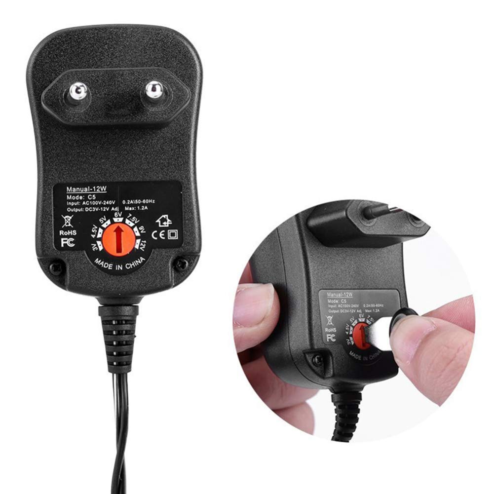 Alimentatore universale 3v 4.5v 5v 6v 7.5v 9v 12v 1000ma 12w usb - 8