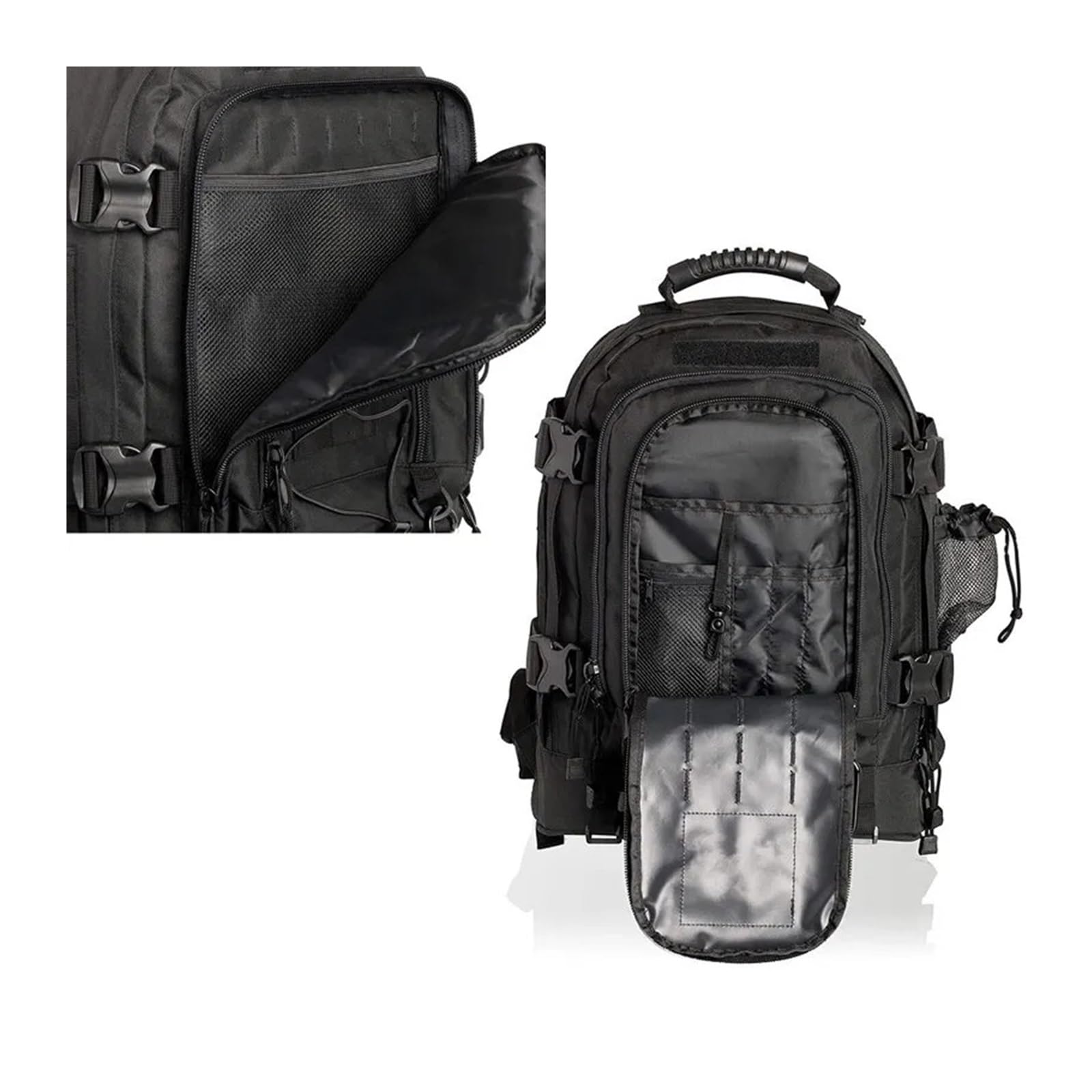 Hombres impermeables 65L que suben la mochila acampa camina