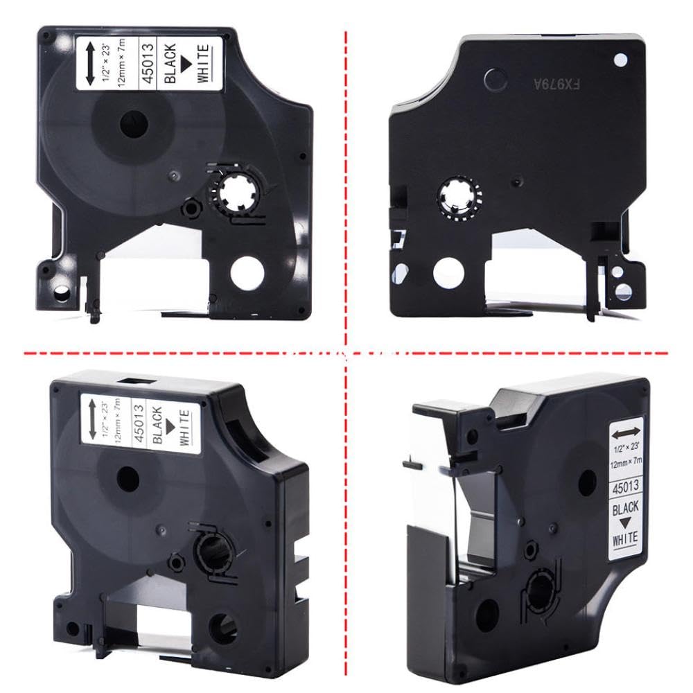 10er-Pack 9 mm 40918-Band Schwarz auf Gelb Etikettenband-Druckerband kompatibel mit D1-Band 40918 Etikettendrucker LabelManager 160 280