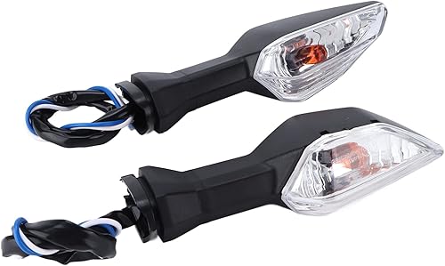 Miniatura 6 de Luces de giro para motocicleta, 2 luces delanteras y traseras de 12 V, luces ámbar intermitentes compatibles con 250 300 400 650 1000 2018 2019 2020