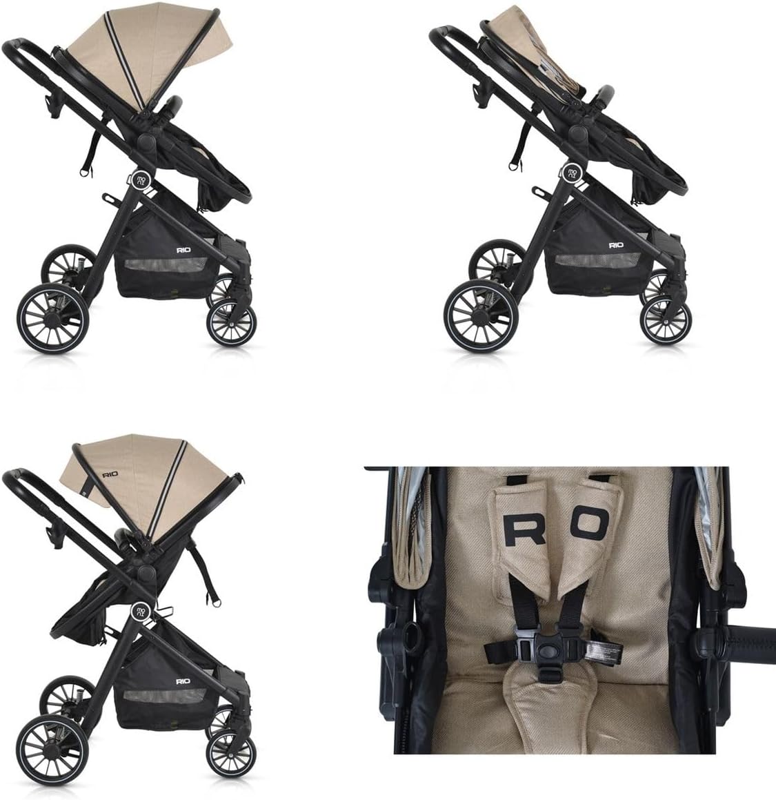 Moni Rio Stroller seat recline positions