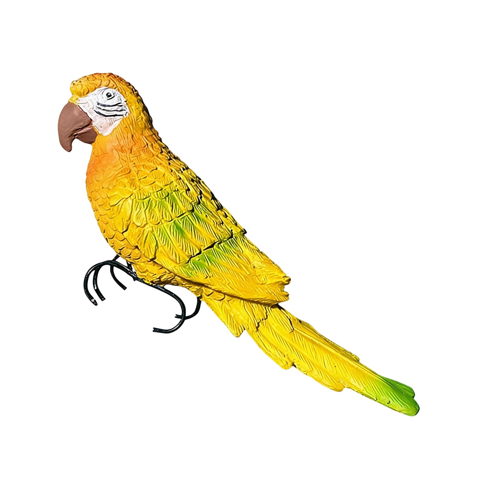 OSNIYAW Artistic Macaw Bird Figurine Realistic Design Resin Parrots Flower Pots Huggers Hanging Ornament for Home Garden Display Resin Parrots Flower Pots Huggers