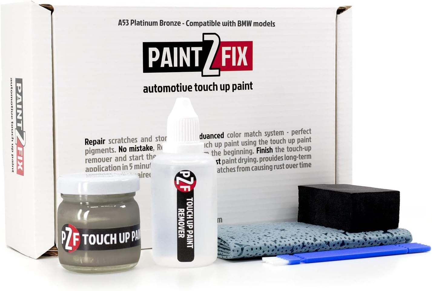 A53 Platinum Bronze | Platin Bronze | Platinbronze Touch-Up Paint & Scratch Repair Kit for BMW Models - 0.84 fl oz (25ml)