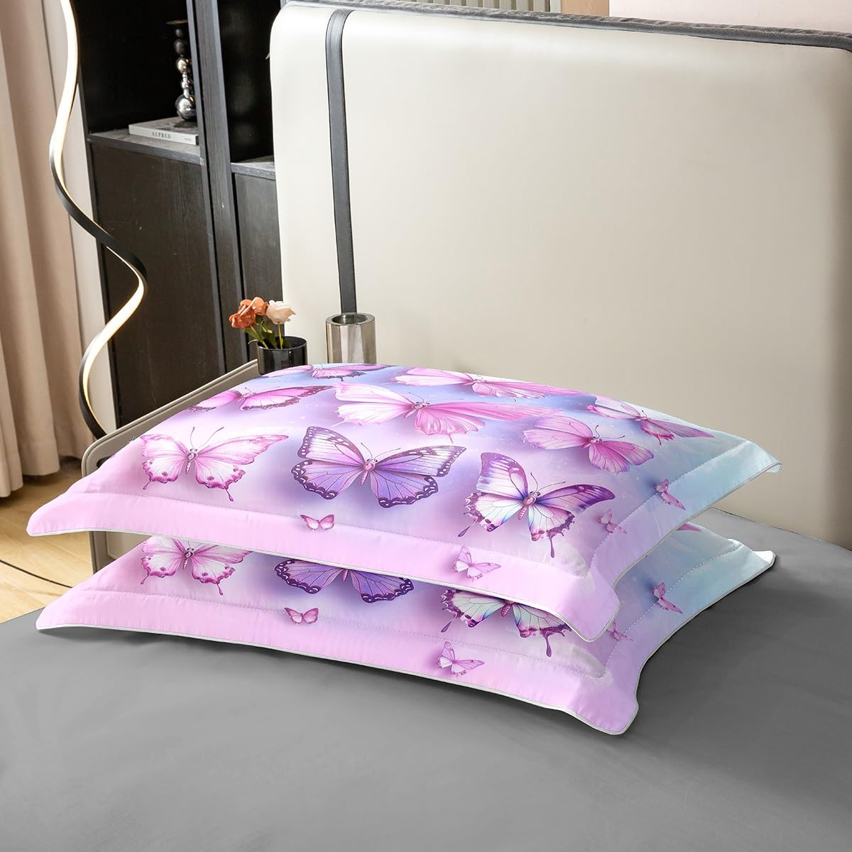 Fantastyczny motyl rozmiar M, poszewka na kołdrę 3D, różowy, fioletowy, motyle, nadruk, 100% czysta bawełna, poszewka na poduszkę dla dzieci, piękne dzikie zwierzęta, zestaw pościeli z 1 poszewką na