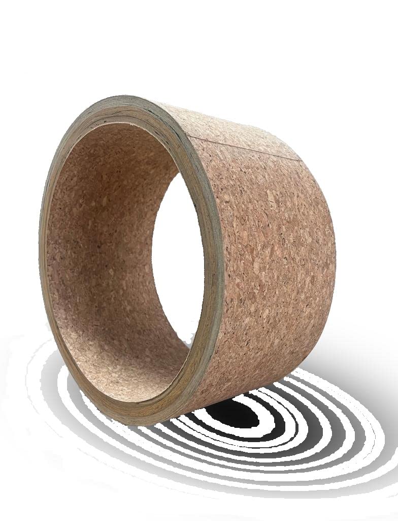 Vedam Yoga Wheel Big Circle Wheel For Exercise, Fitness, Stretching, Balance, Abs Training Workout, Back Bends, Back Pain Relief & Deep Tissue Massage | 13 x 6.5 in (Cork)