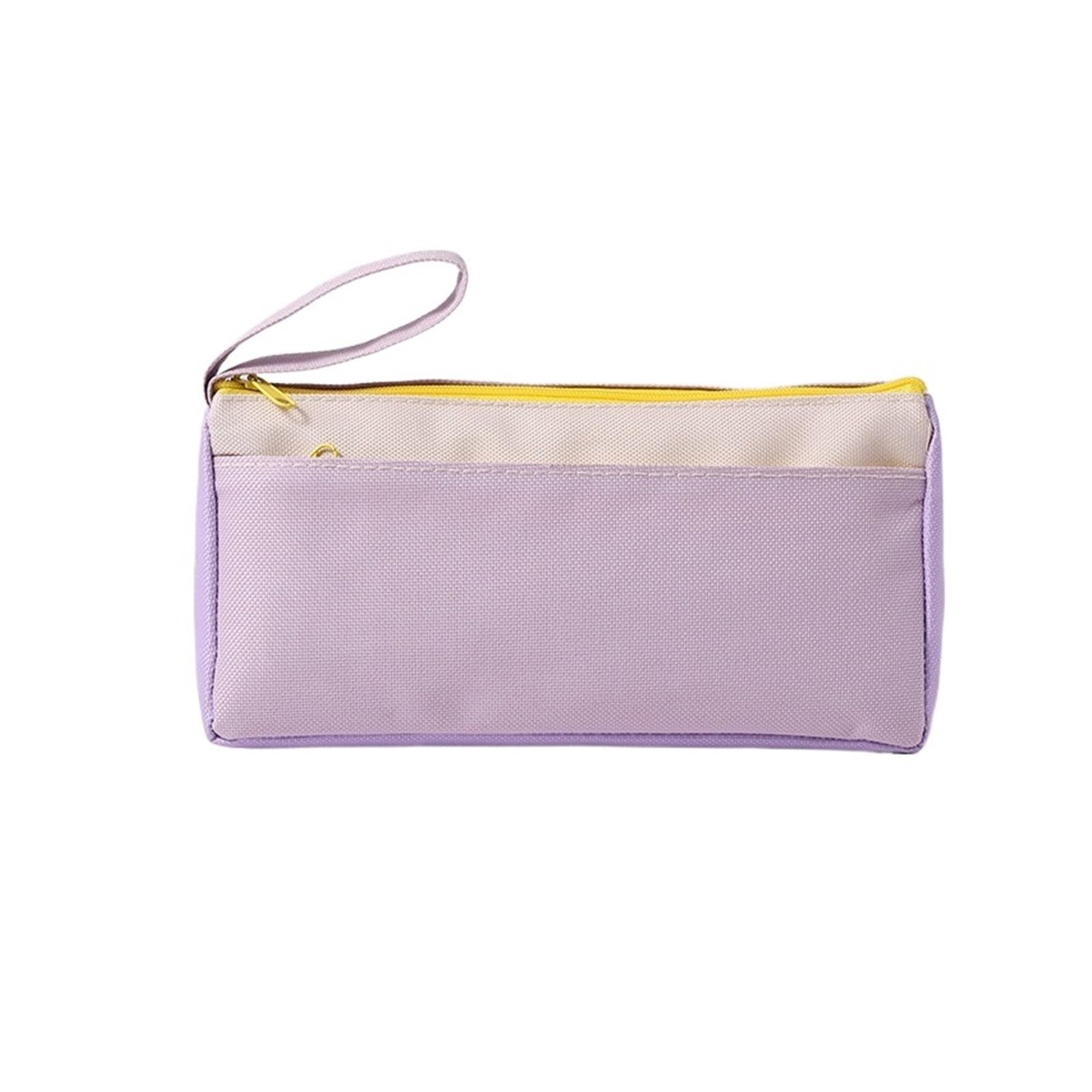 ARUNASC pencil cases Cute Large Capacity Pencil Pouch Simple Modern Pencil Case Portable Stationery Organizer for Girls and Boys small(Lila)