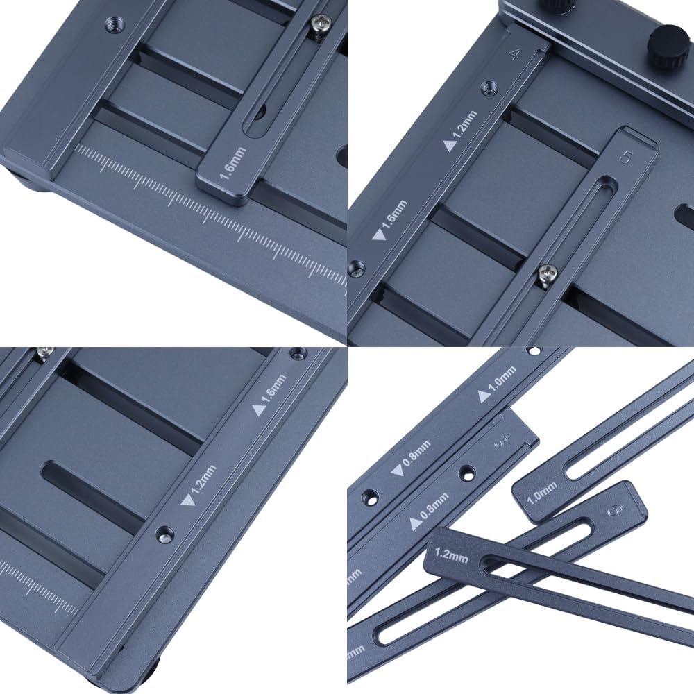 Mini impresora de plantilla de pasta de soldadura, estación de pasta de soldadura SMT, con básculas, accesorio de doble cara, compatible con tamaños de plantilla de hasta 109 x 135 mm para serigrafía