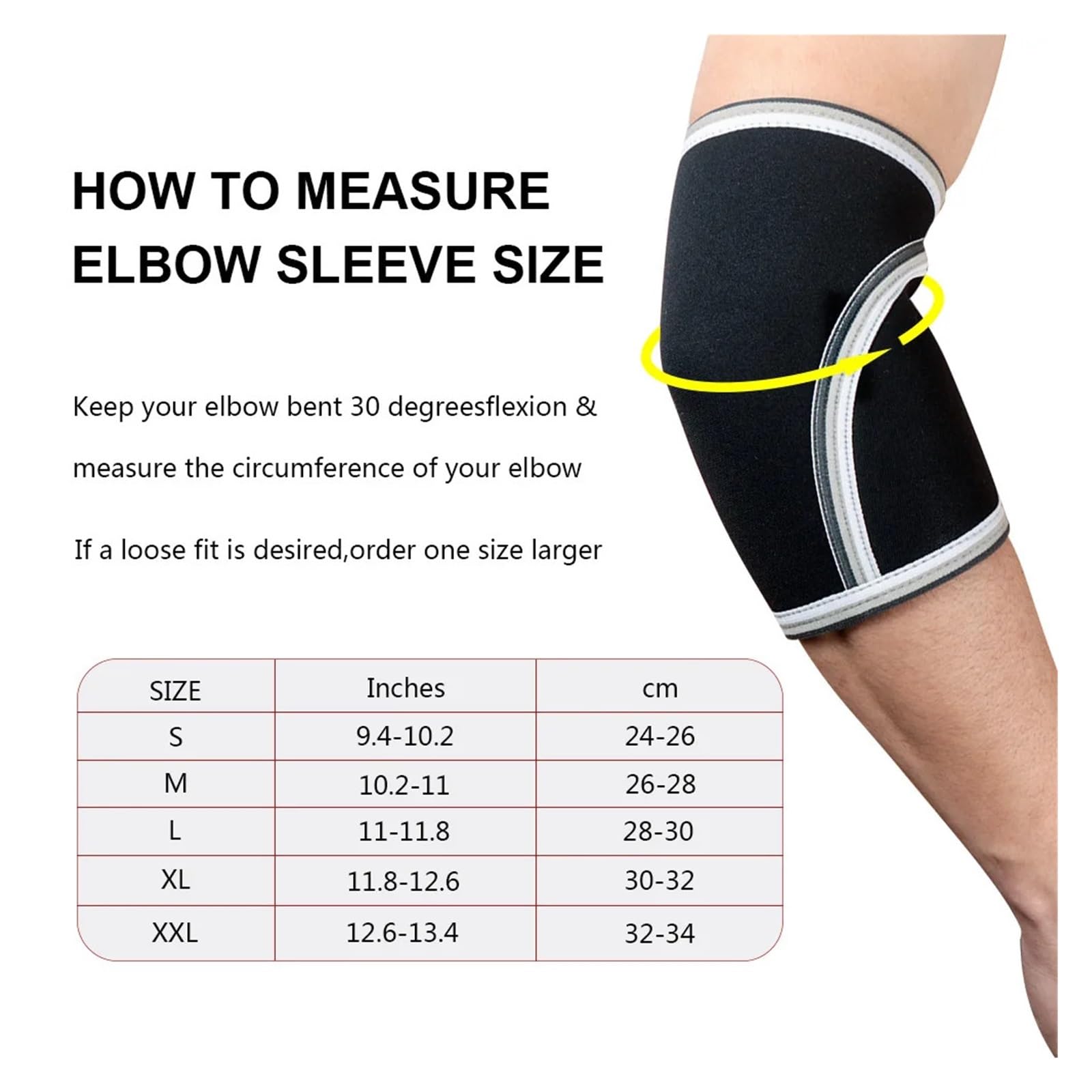 Coderas Deportivas Protector de Levantamiento de Pesas, Mancuernas de Levantamiento de Pesas, Soporte for Brazo, Gimnasio, Fitness, Codo de Seguridad, 1 par para Deportes(XXL)