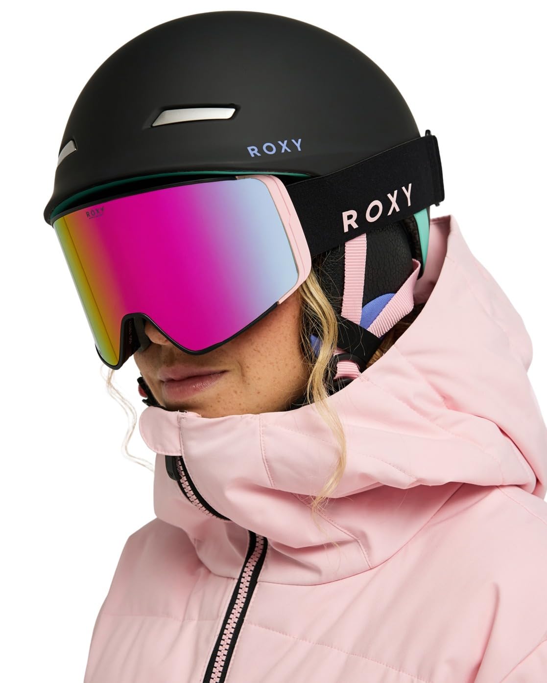 Roxy Angie - Casco de esquí para Mujer, Color Verde