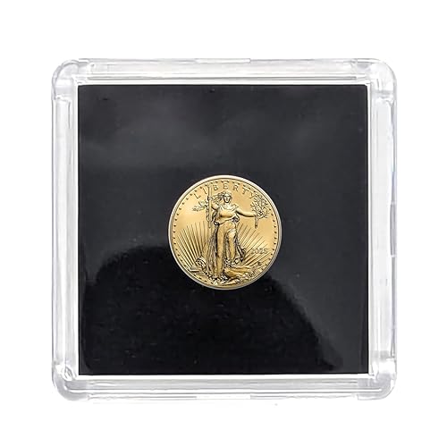 Miniatura 2 de 2025 American Gold Eagle 110th Ounce Gold Coin .9167 Fine Gold in Black Tetra Holder - Smyrnacoin - Dollar Uncirculated