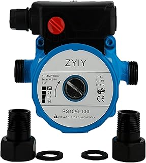 ZYIY Hot Water Circulation Pump 110V 115V Water Pump 3/4" 3-Speed Circulating Pump 50L/min Recirculating Water Pump 6m/19ft Water Pressure Booster Pump Circulating Water Pump for Home