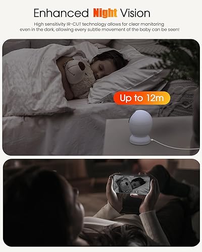 Miniatura 7 de usogood Cámara interior de 2.5 K para seguridad en el hogar, cámara para mascotas de 360  para interiores con aplicación de teléfono, compatible con