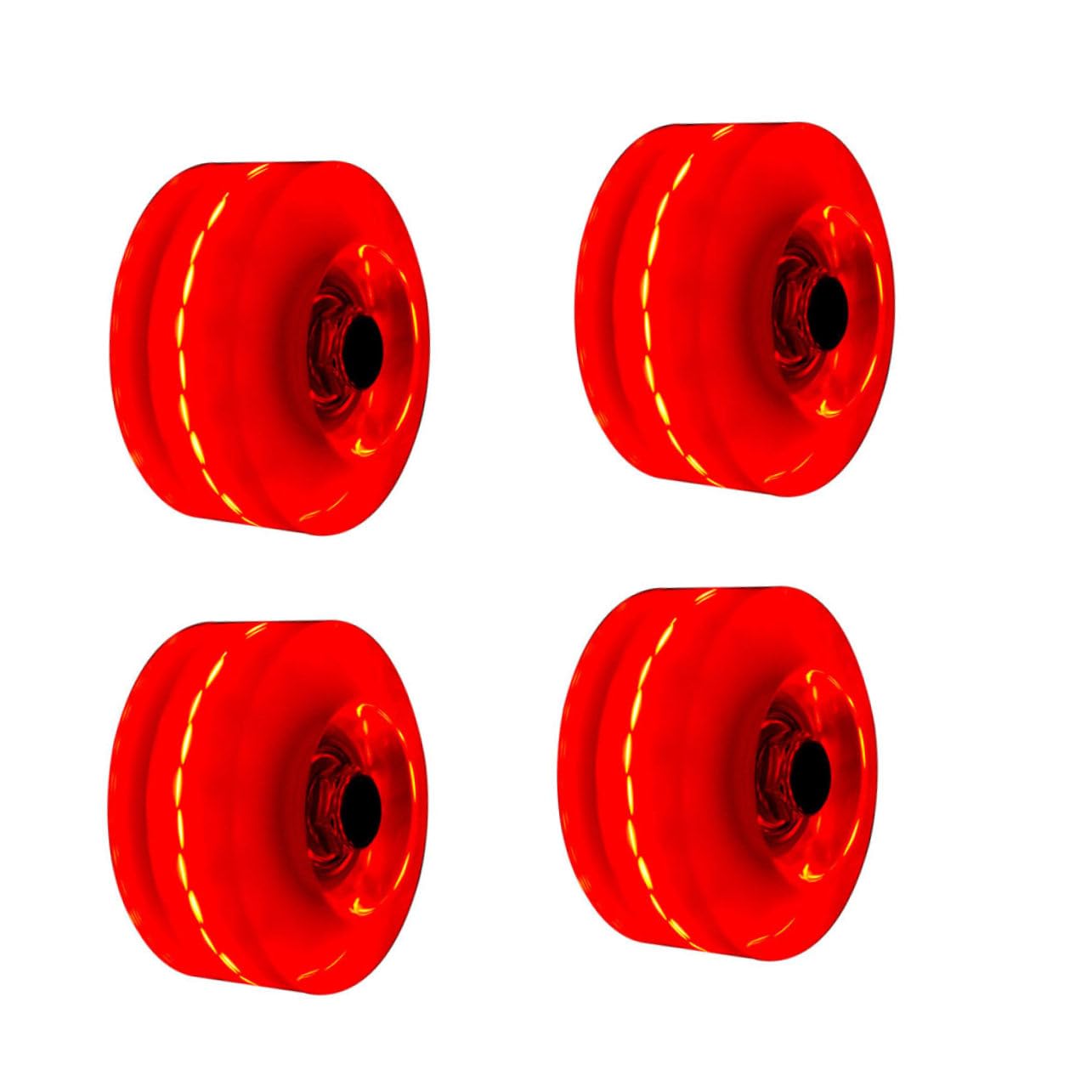 Roues de patin à roulettes luminescentes roller roues de planche à roulettes 4pcs
