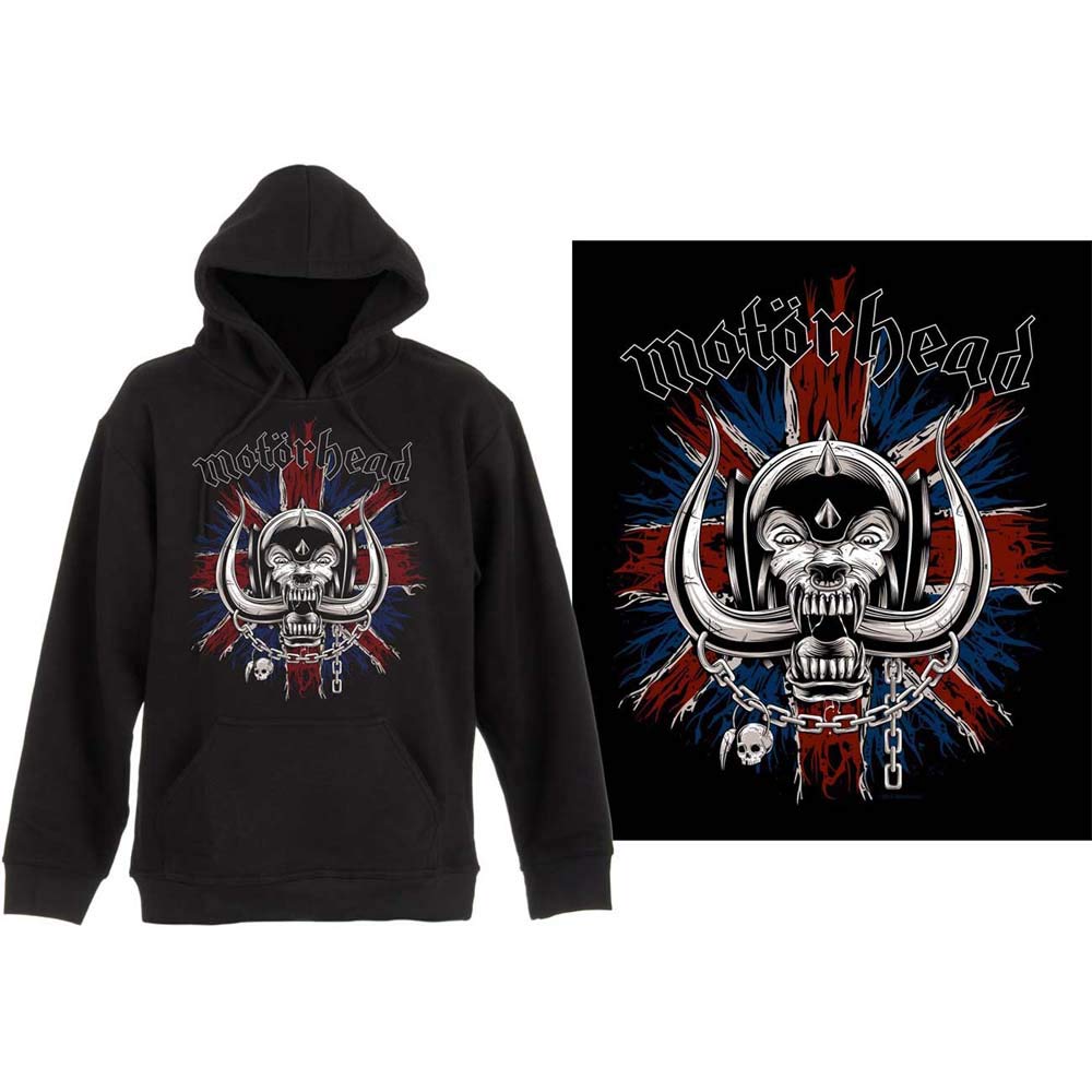 Motörhead Unisex Black Motorhead Band Monkey Pullover Hoodie British Warpig