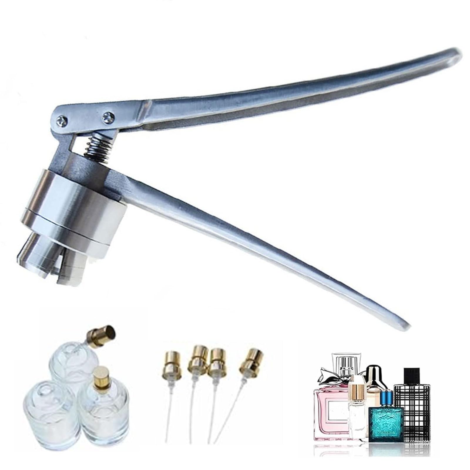 Machine de scellage manuelle de parfum en acier avec tête de sertissage 20mm