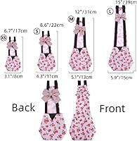 Vista 38 de MANON ROSA Pañales de pollo, gallinas bantam, juego de 6 piezas reutilizables con corbatín, pañales para aves de corral, lavables, impermeables