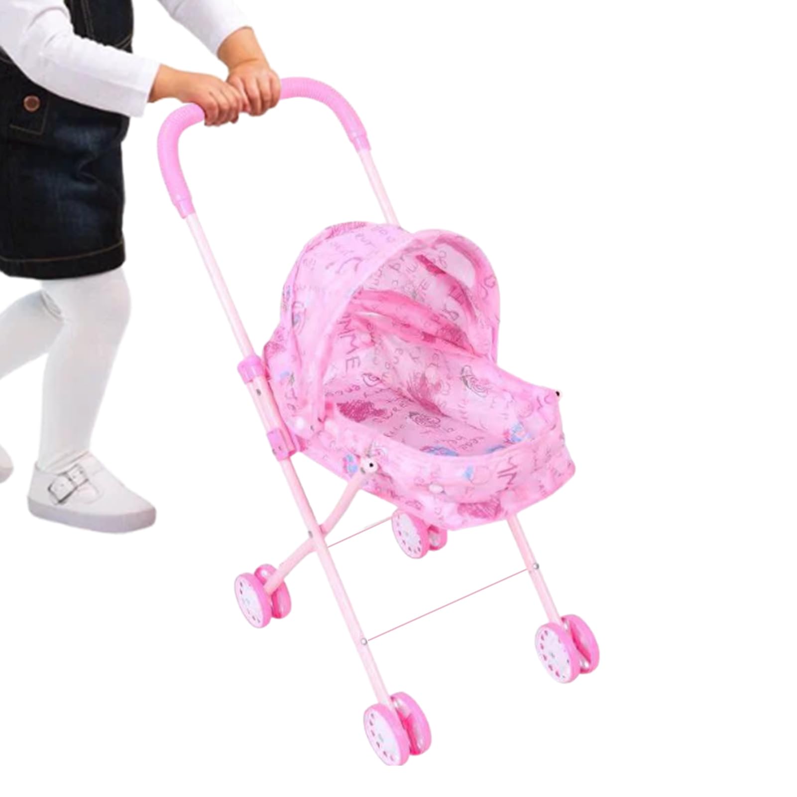 Passeggino Per Bambole Educativo Leggero e Pratico | Giocattolo Passeggino per Bambine Piccole per Asilo Casa Interno Esterno Infantile