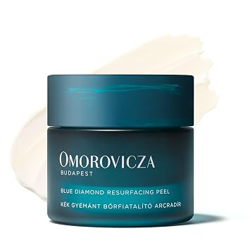 Omorovicza Blue Diamond Resurfacing Peel 1.7 oz, Gentle Exfoliating PHA Peel with Blue Diamond Complex, Lactobionic Acid & Silicium to Brighten & Smooth Sensitive Skin