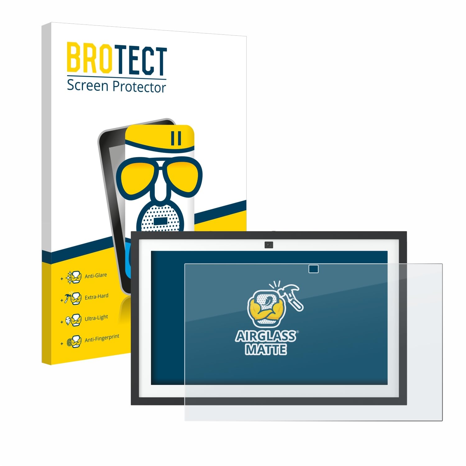 BROTECT Protector Pantalla Mate Cristal para Amazon Echo Show 15 2024 Protección Anti-Reflejos