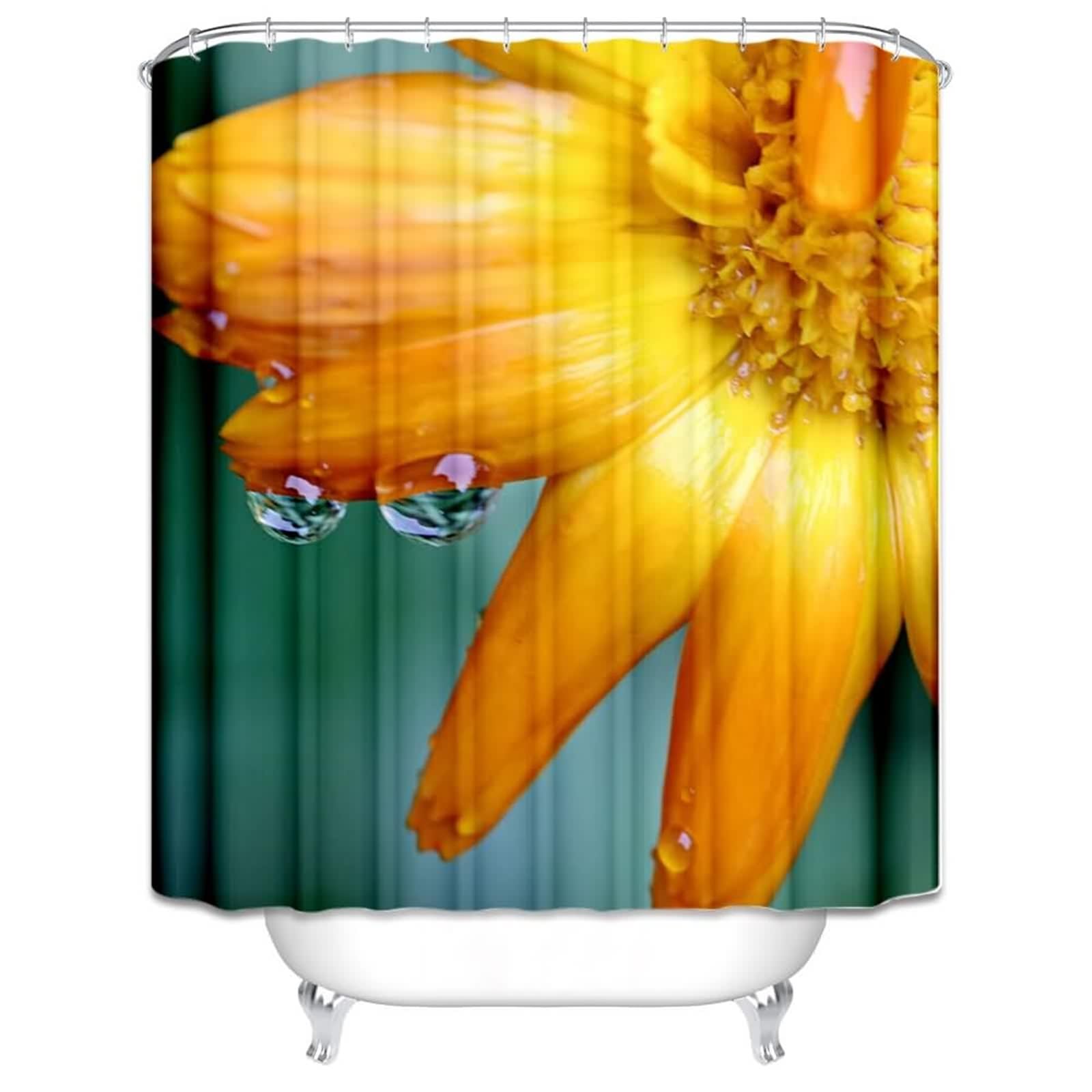 Rideau douche italienne japonais lavable machine 180x180 court