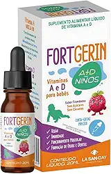 Fortgerin Niños Vitamina A+D Gotas (20ml) - Auxilia na visão, imunidade, funcionamento muscular e formação de ossos e dentes