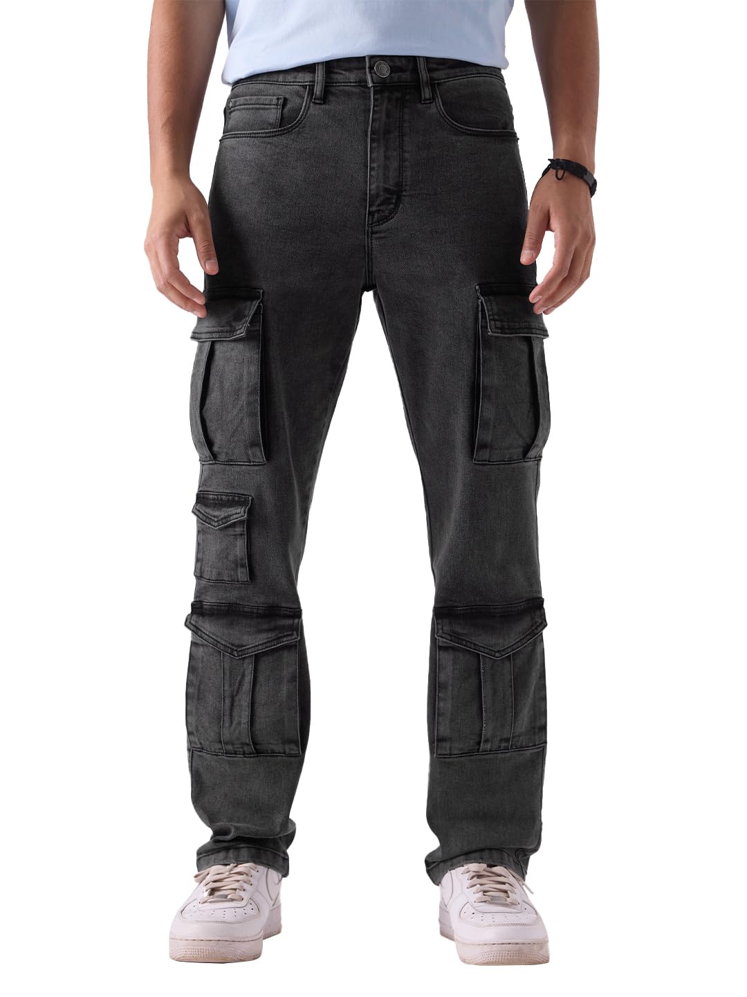 The Souled Store Men's Mid Rise Regular Casual Pants