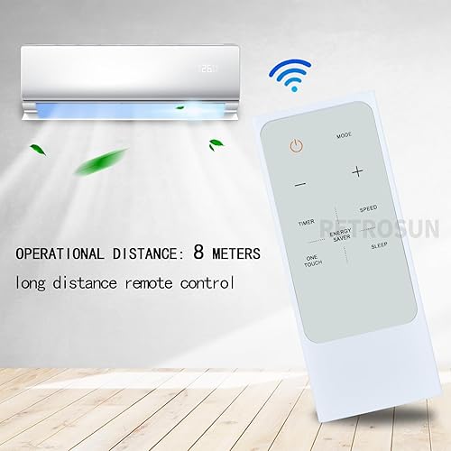 Miniatura 2 de Nuevo mando a distancia de repuesto compatible con aire acondicionado de ventana Midea RG15A (B)B RG15A (B)E RG15A (B)F GE RAC-WK0511CMU