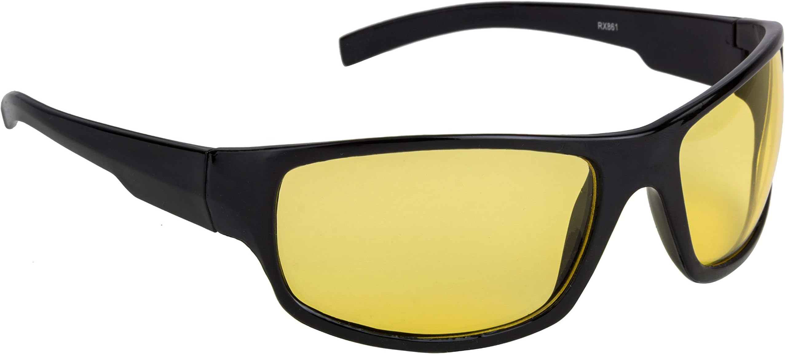 Day/Night Vision Driving Rectangular Sunglasses (Yellow Lens) (NW-RX861-23-YLW543)