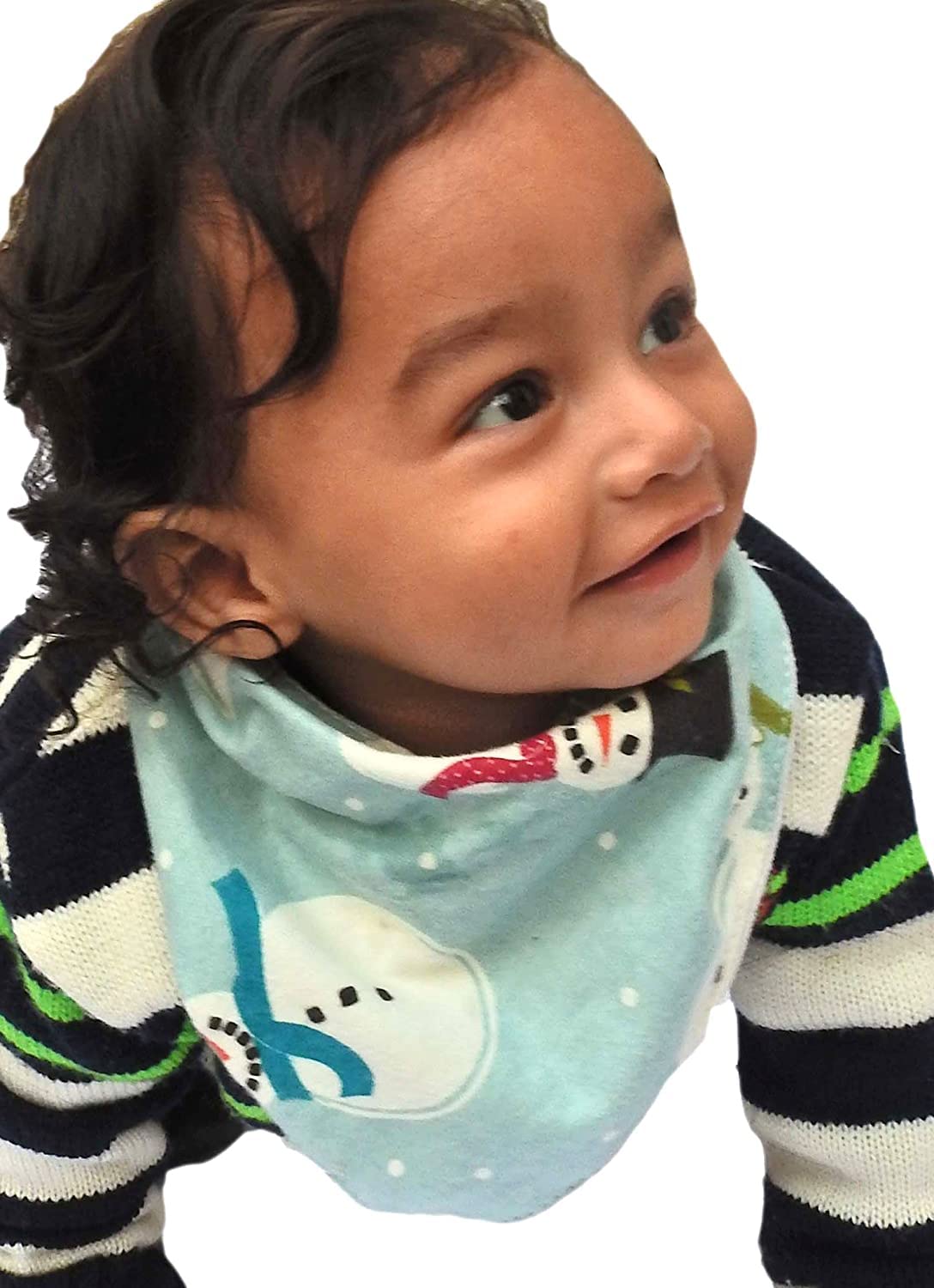 Wonder Care- Flannel Baby Bandana Drool Bibs, Unisex Absorbent Cotton, Cute Baby Gift for Boys & Girls (Pack of 10)