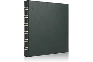 Classical 1 Inch 3 Ring Vintage Hardback Leather Binder