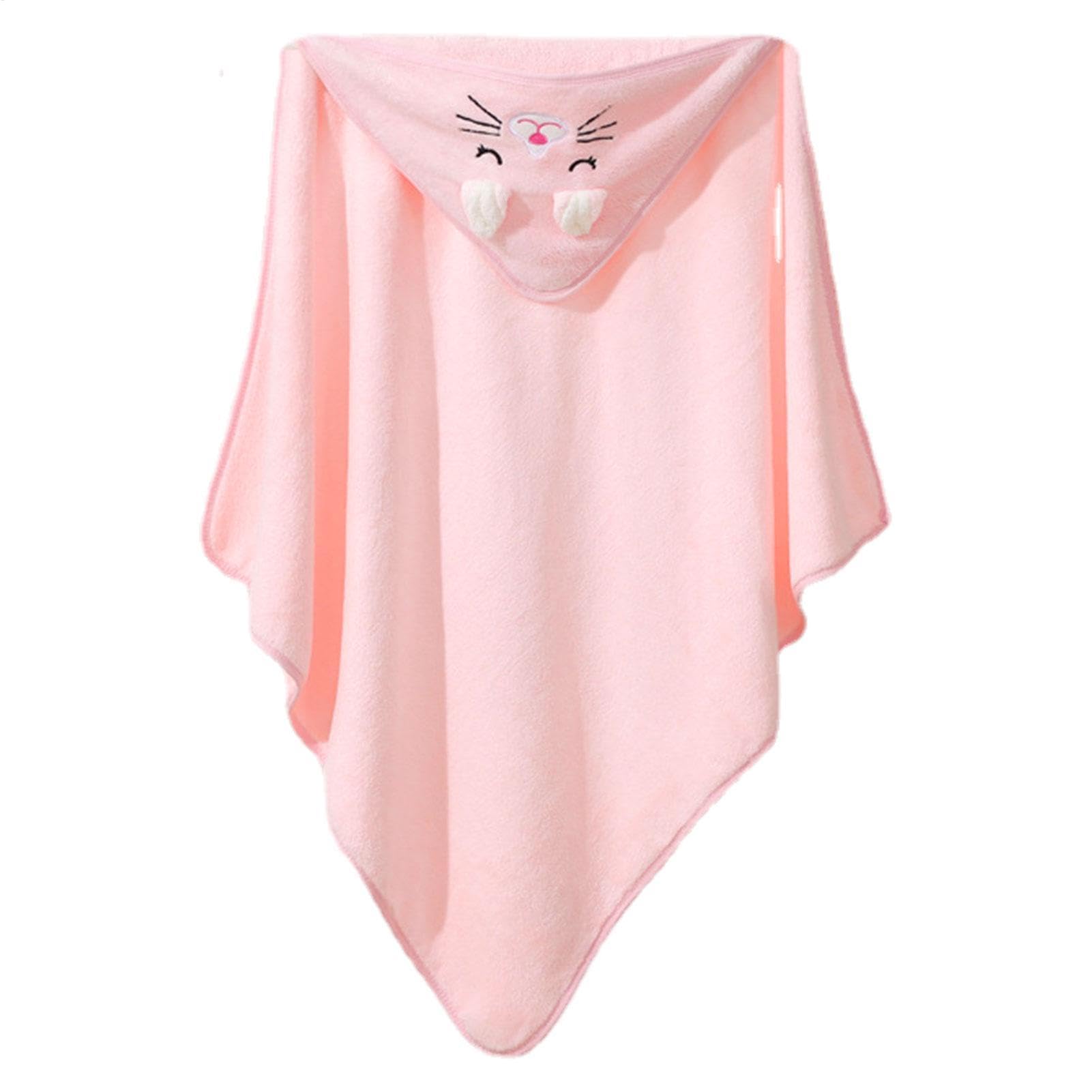 Hooded Towel for - Hooded Bath Towels with Cute Cartoon Pattern, Hooded Bath Blankets Multifunctional Hooded Towels in Moll