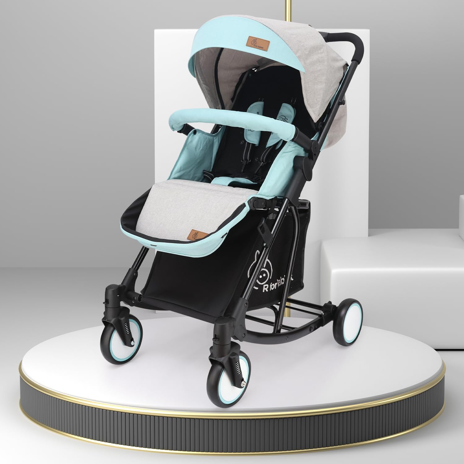 Rock N Roll Baby Stroller Compact Travel Friendly Pram for Baby, Stroller Turn Rocker for Baby, Kids Pram & Strollers, Prams for Boys & Girls of 0-3 Years |(Sea Green)