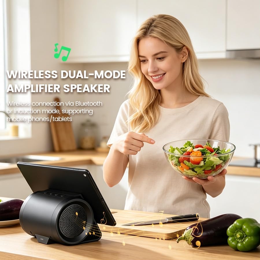 2 in 1 Induction Speaker Amplifier, Wireless Bluetooth Induction Speaker — view 2