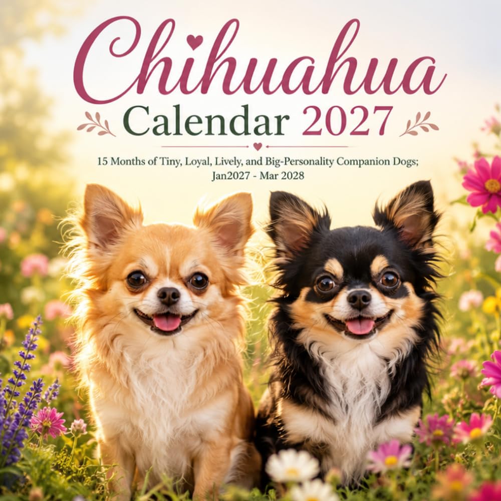 Chihuahua Calendar 2027: 15 Months of Tiny, Loyal, Lively, and Big-Personality Companion Dogs | Jan 27–Mar 2028