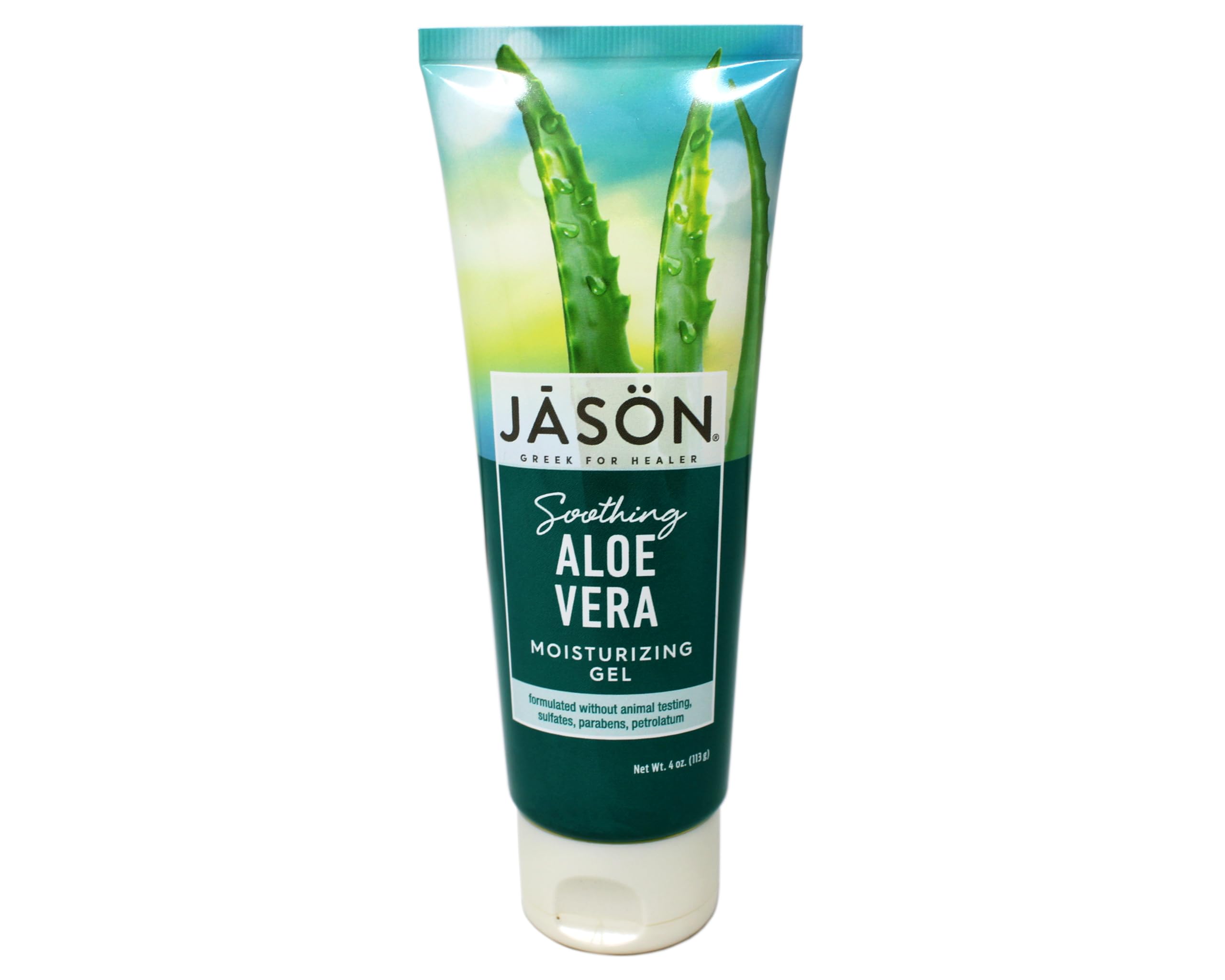 JASON Soothing 98% Aloe Vera Moisturizing Gel (IASC Certified), 4 Ounce Tube