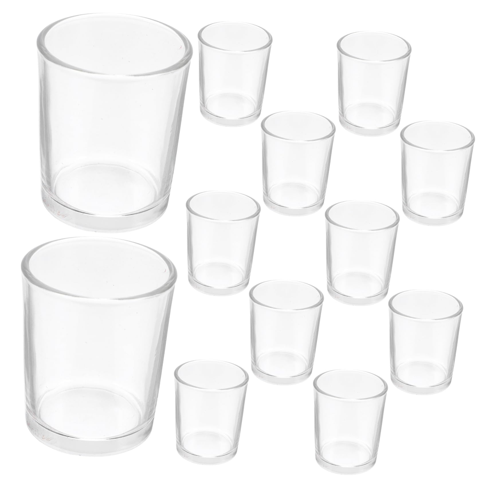 Anneome 12pezzi Da Bere in Vetro Trasparente Piccoli Bicchieri Da Vino Per Feste Per Degustazione Vino Bianco Per e Cocktail