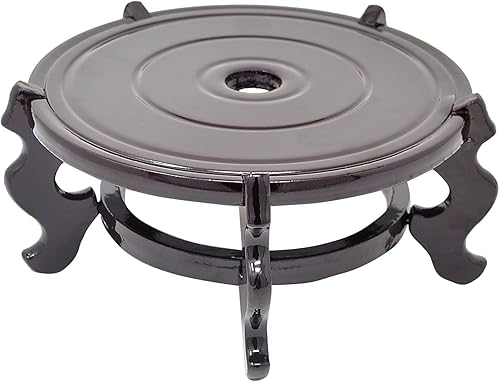 Miniatura 4 de Feng Shui - Soporte de exhibición chino de madera para pecera (10 pulgadas)