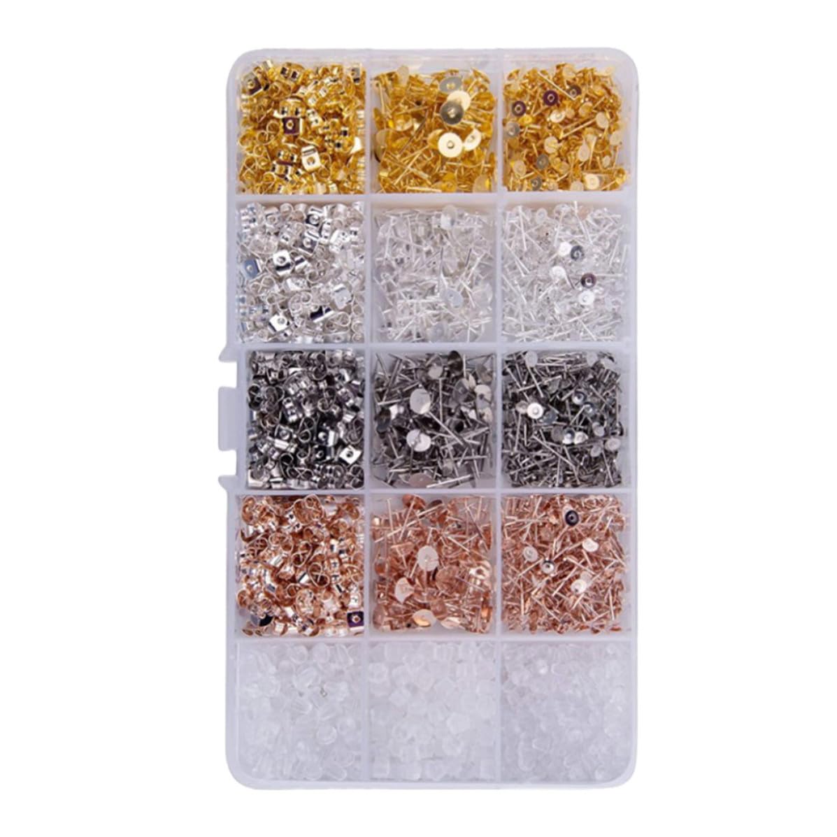 Tapones para pendientes de acero inoxidable ligeros y prácticos para manualidades cómodas