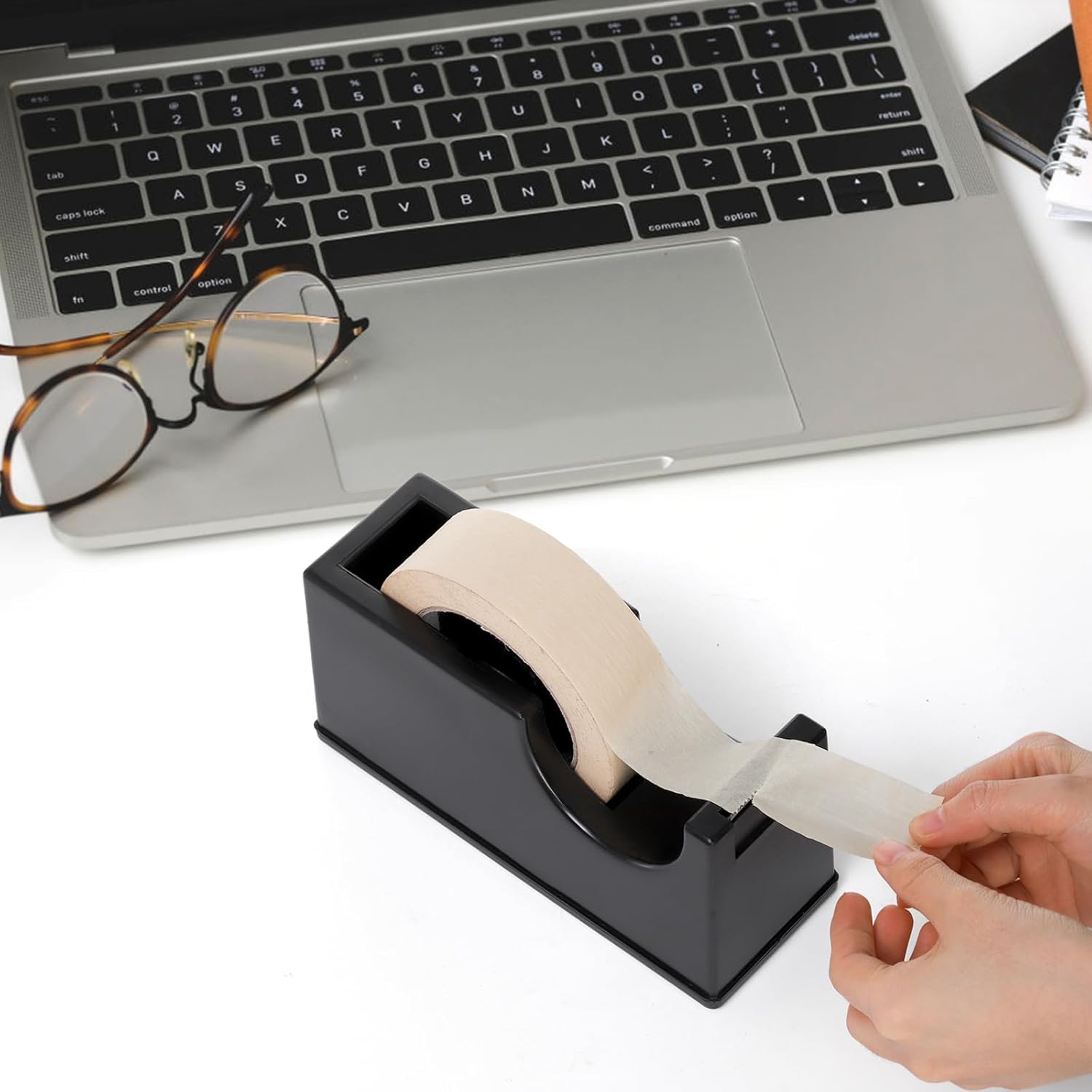 Suwimut 3 Pack Desktop Tape Dispenser Holder with 1 Inch Core and 3 Inch Core, Tape Roll Dispenser Desk Tape Dispenser with Weighted Non-Skid Base for Office Home School (Tape not Included)