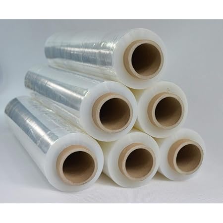 Pantera Pack 6x Stretchfolie 2,5 Kg - Transparente Palettenfolie 23my Für Verpackung