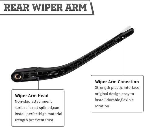 Miniatura 4 de Juego de tuercas de repuesto para limpiaparabrisas trasero para Chrysler 300, Dodge Magnum 2005-2009, Nitro 2007-2009, conjunto de accesorios de