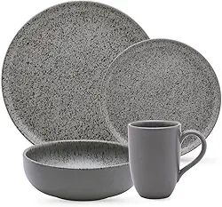 Aparelho de Jantar e/ou Lanche de 16 Peças Flat Gray