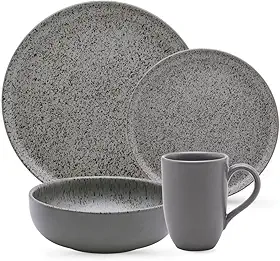 Aparelho de Jantar e/ou Lanche de 16 Peças Flat Gray