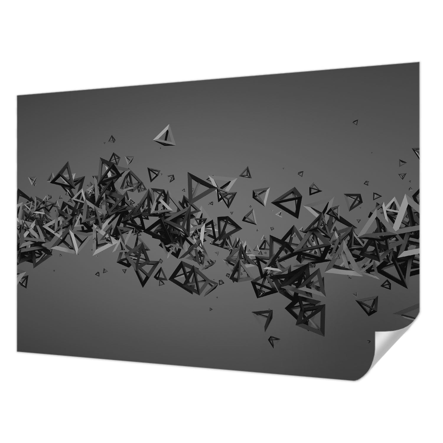 Papier Peint Auto-Adhésif 152x104 cm Tulup Motif Abstractions Géométriques pour Salon